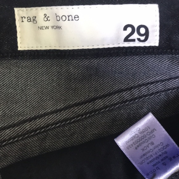 Rag & Bone Maya High Rise Shorts in Black Denim Size 29 NWT - Picture 7 of 9